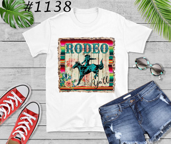 #1138 Rodeo Y’all Graphic T-shirt