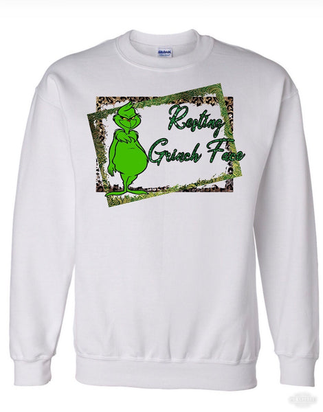 Resting Grinch Face Sublimation Transfer