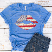 Flag Lips Screen Print RTS