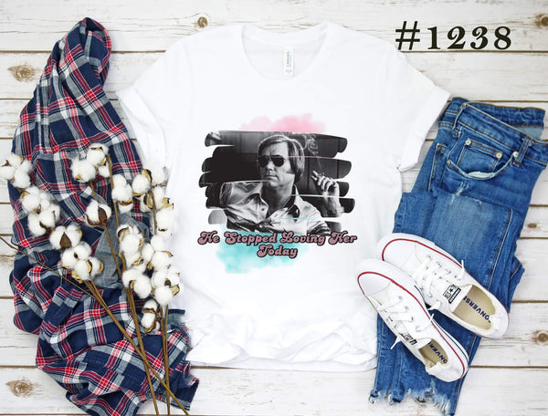 #1238 He Stopped Loving Her Today Graphic T-shirt