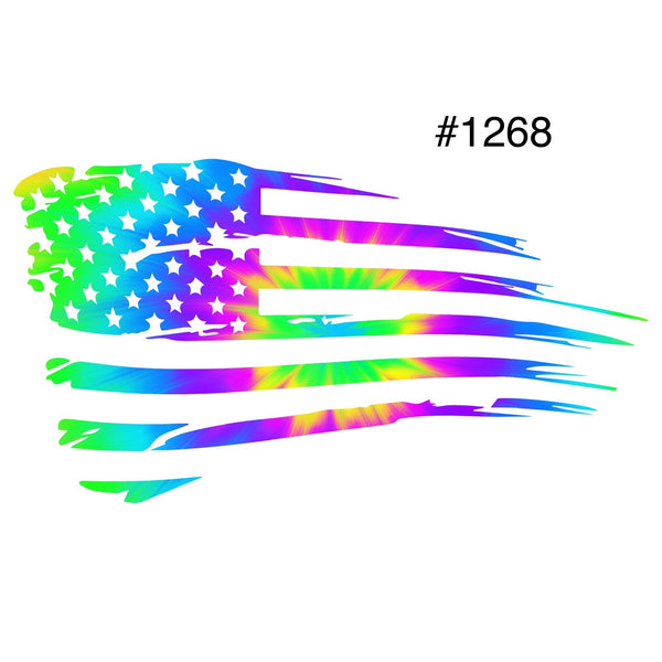 #1268 US Flag Coronavirus