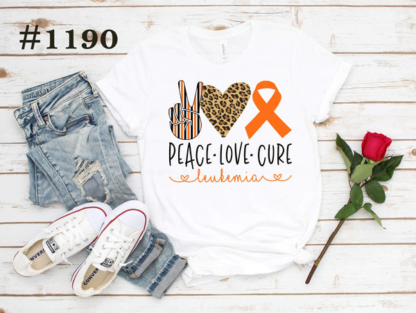 #1190 Peace Love Cure Leukemia