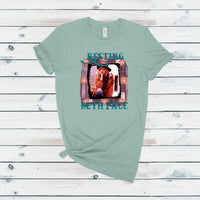 Yellowstone Resting Beth Face Screen Print Graphic T-shirt