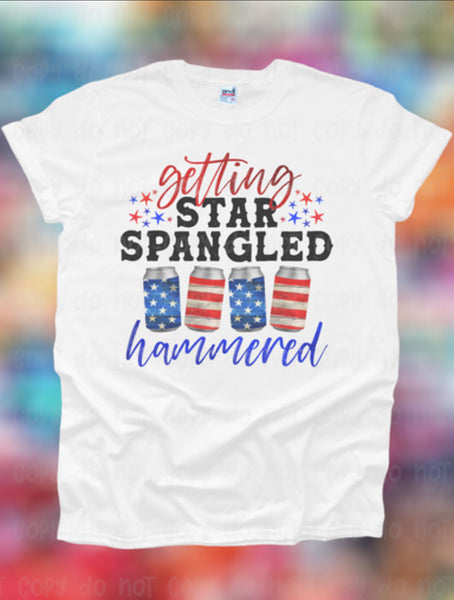Star Spangled Hammered DTF RTS