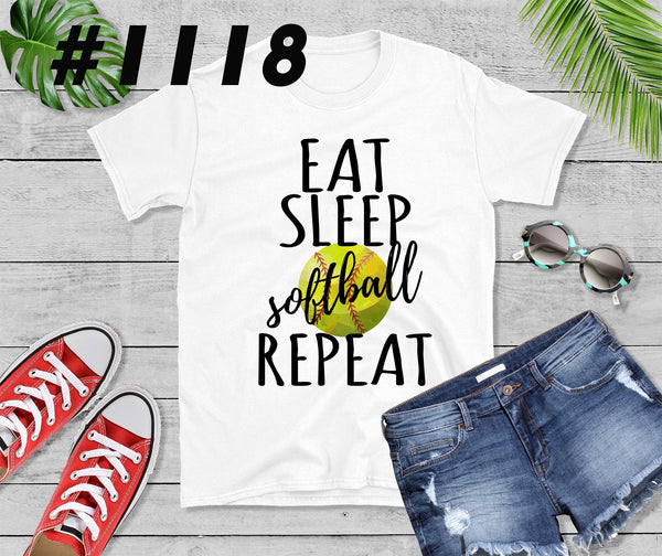 #1118 Eat Sleep Softball