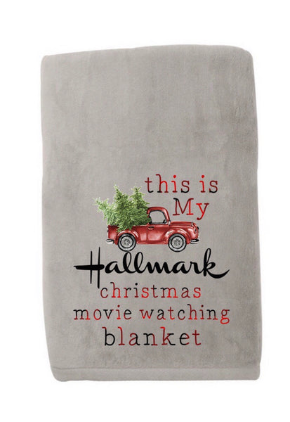 This Is My Hallmark Blanket Sublimation Transfer