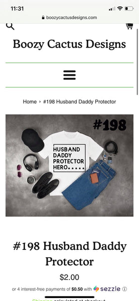 Husband Daddy Protector Hero Graphic T-shirt
