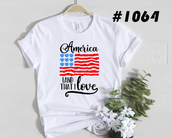 #1064 AmericA Land That I Love