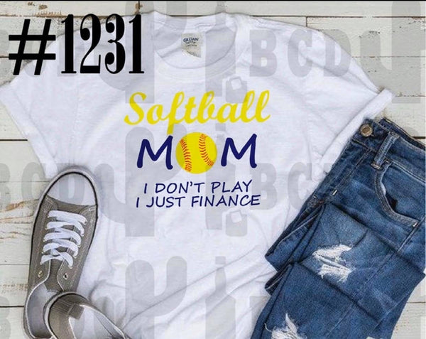#1231 Softball Mom