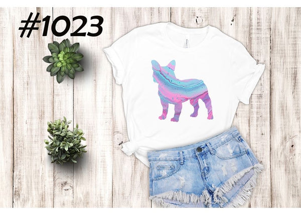 #1023 Frenchie Pastel Silhouette