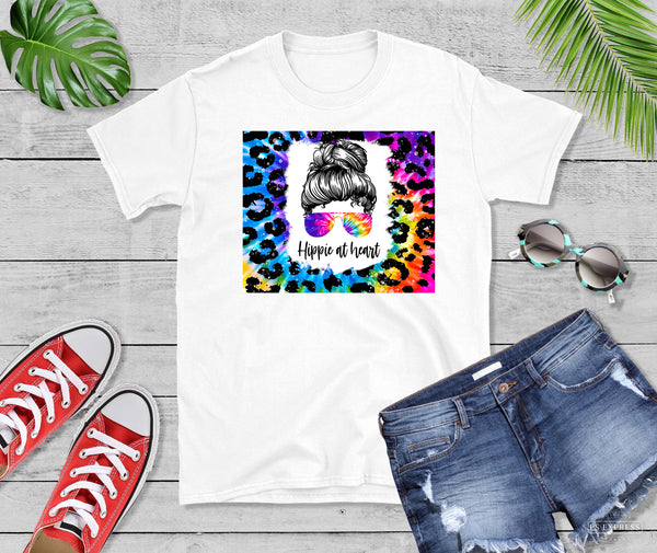 Leopard Hippie At Heart Sublimation Transfer